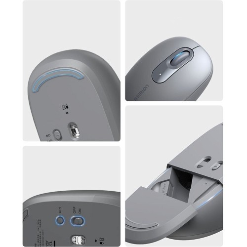 MOUSE WIRELESS  MU105 (90669) GREY